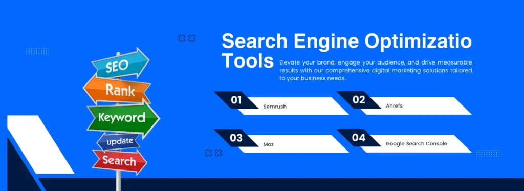 Illustration showing the role and importance of SEO tools for website optimization.